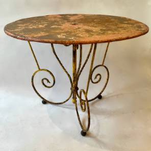 19th Century Painted French Garden Table.